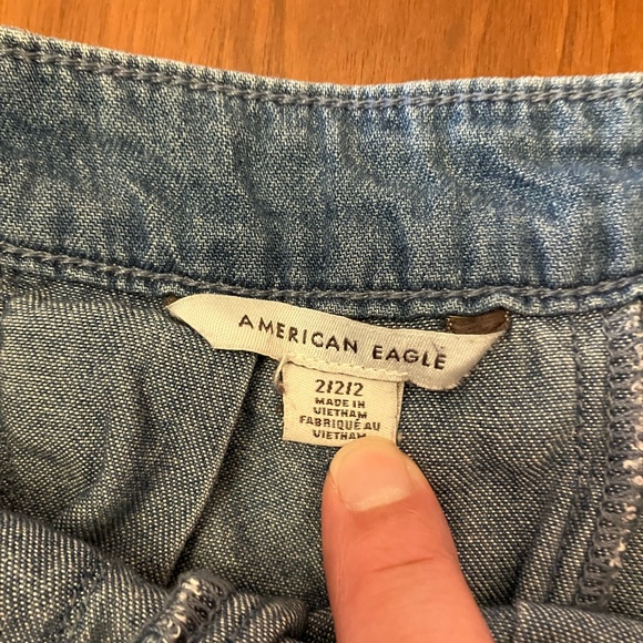 American Eagle Denim Pleated Skirt (2) - Picture 6 of 6